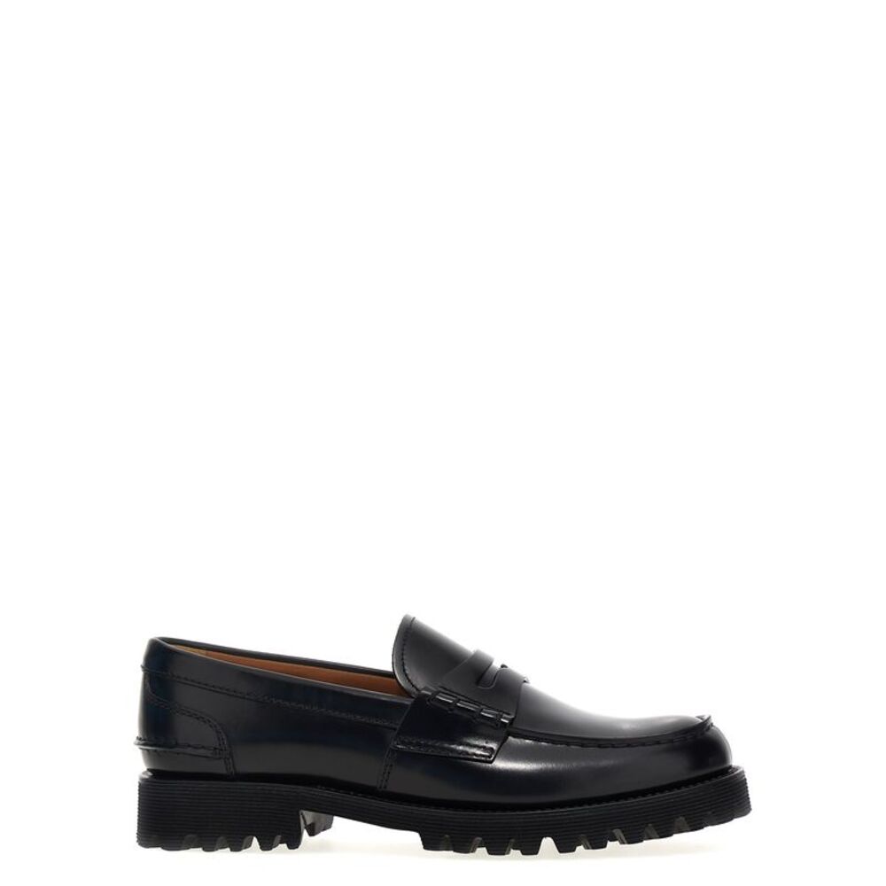 Church's Black Cowhide Slip-On Women's Loafers